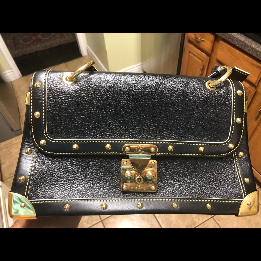 Louis Vuitton Suhali Black Le TALENTUEUX Bag Gold.